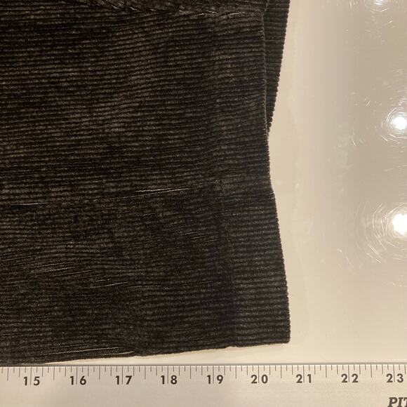 Nwot SHACK INCORPORATED Pants L Corduroy Silk Super-Wide-Barrel Drop Crotch Blac - Picture 10 of 11